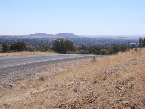 Our back view (looking south over Silver City).